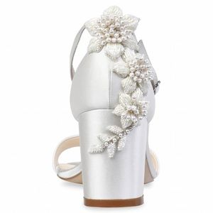 Bella Belle FABIOLA
Embellished Block Heel Sandals Pearl Wedding Shoes